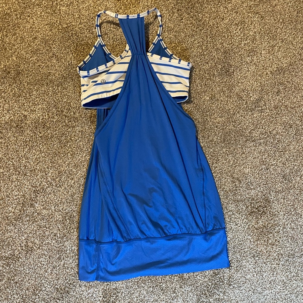 Lululemon athletic tank top with built in sports bra.